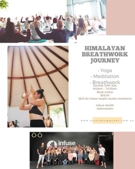 Himalayan Breathwork Journey @ INFUSE HEALTH (Newcastle) – July 30th (9am)